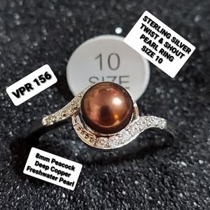 STERLING SILVER VANTEL TWIST & SHOUT RING SIZE 10